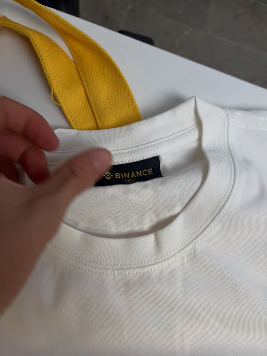 Binance white t shirt